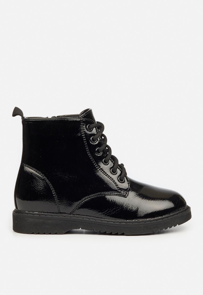 Little Miss Black - Nirvana girls ankle boot - black