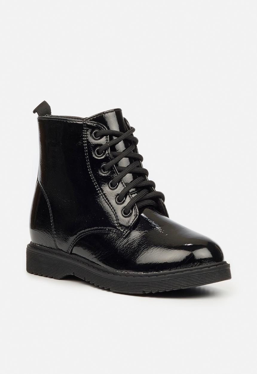 Little Miss Black - Nirvana girls ankle boot - black