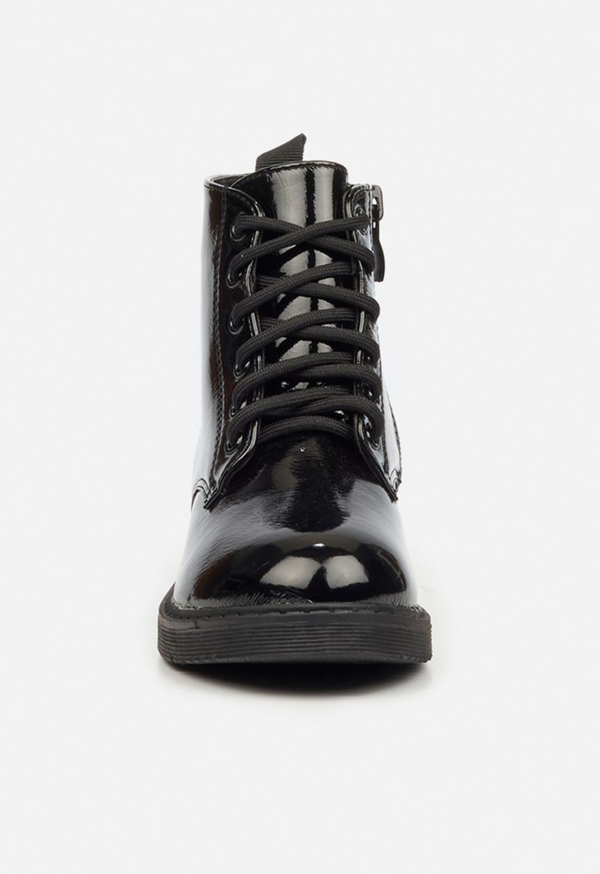 Little Miss Black - Nirvana girls ankle boot - black