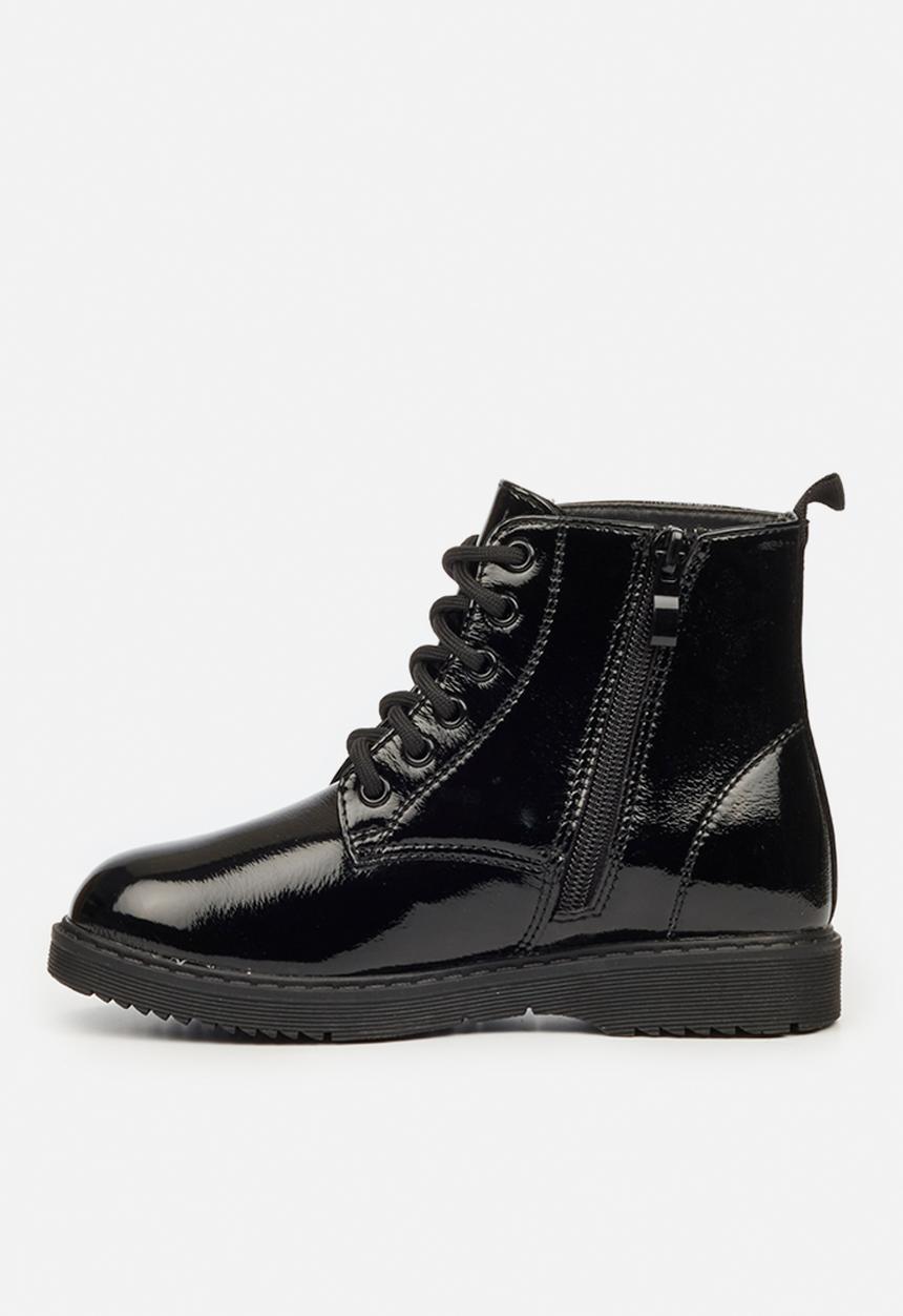Little Miss Black - Nirvana girls ankle boot - black
