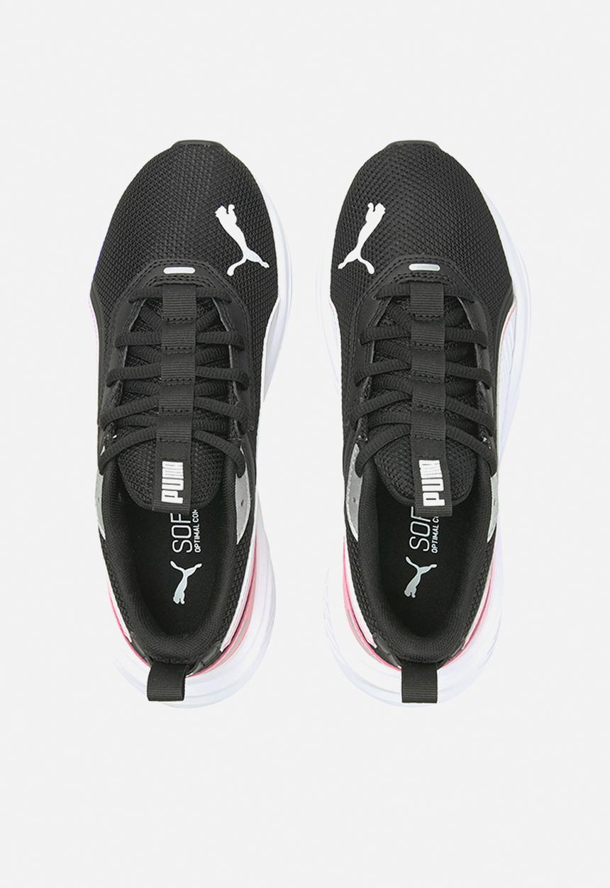 PUMA - Scorch runner mesh jr - puma white-puma black-peony