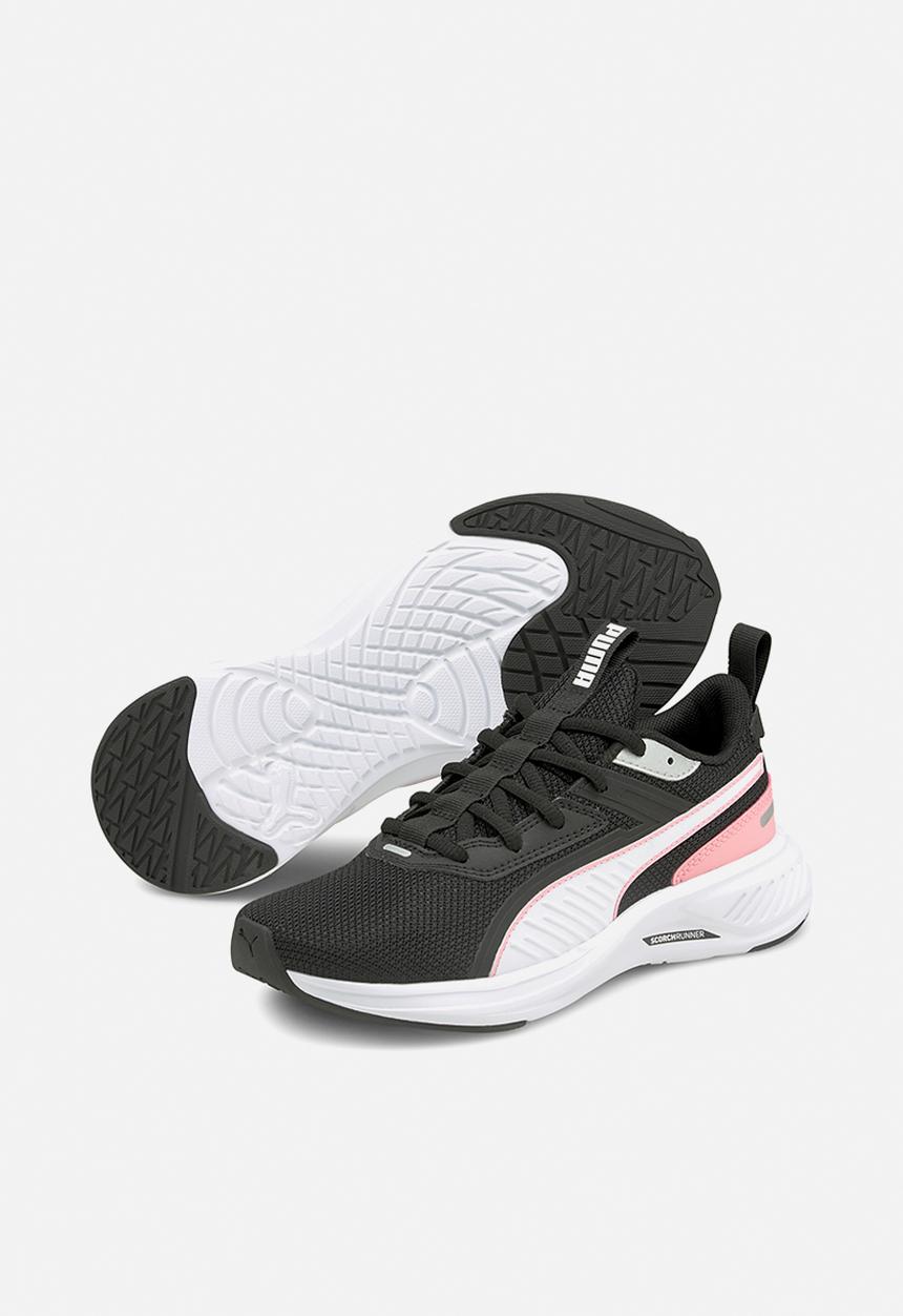 PUMA - Scorch runner mesh jr - puma white-puma black-peony