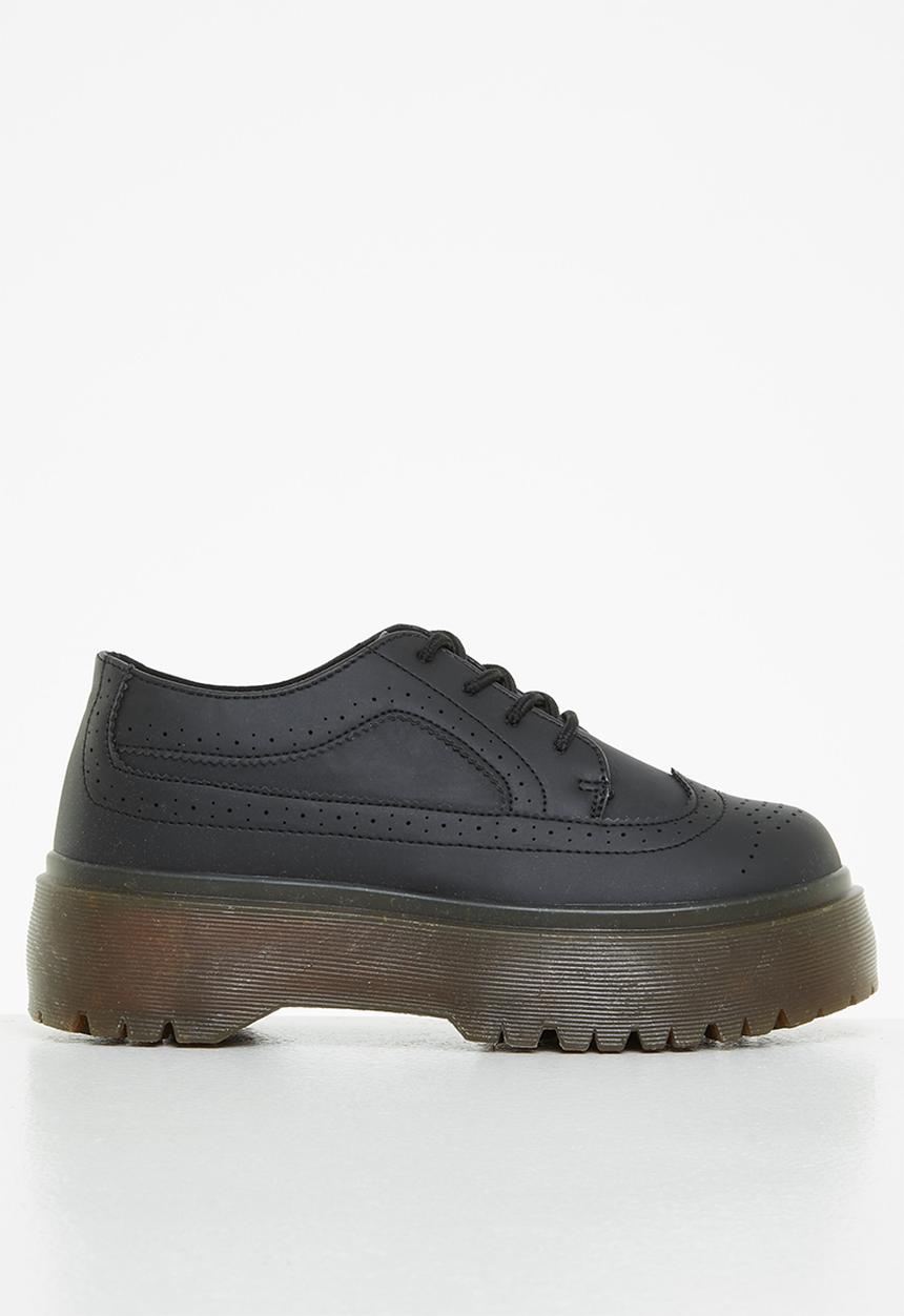 Jada - Chunky flatform derby - black
