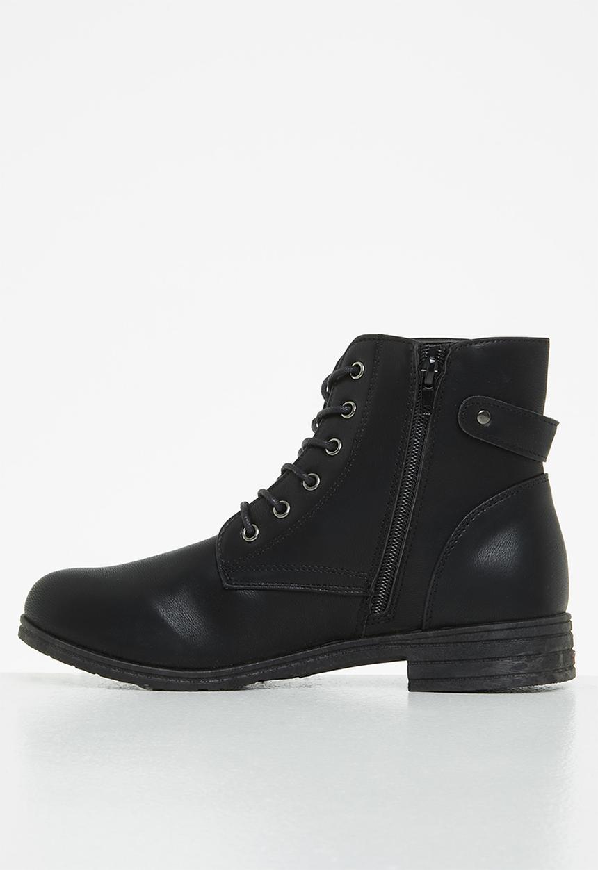 Jada - Lace up ankle boot - black