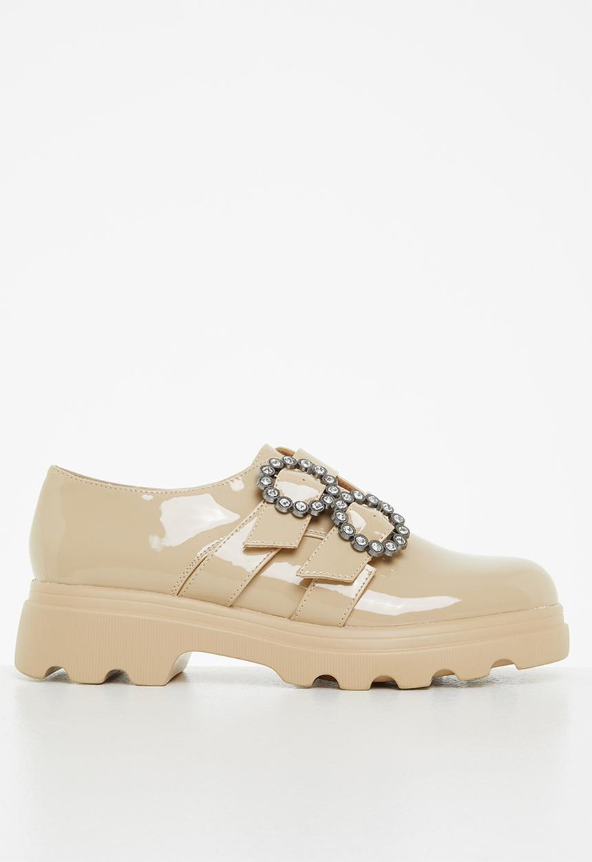 Footwork - Amore chunky monk shoe - stone