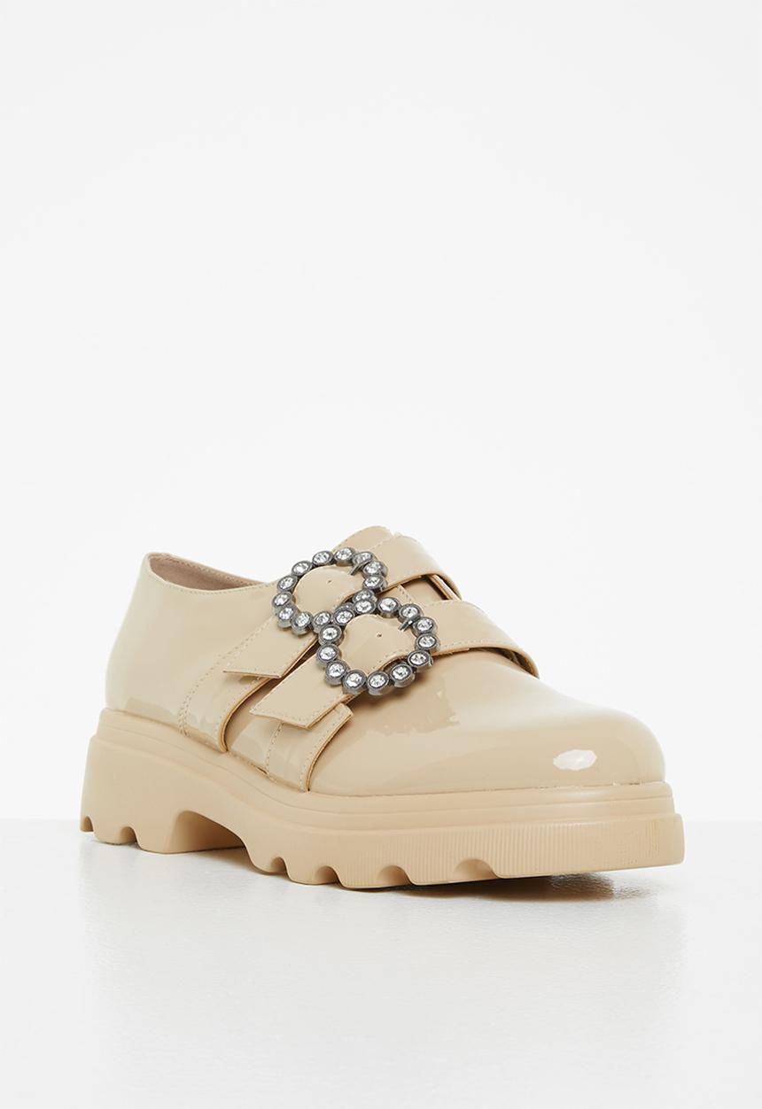 Footwork - Amore chunky monk shoe - stone