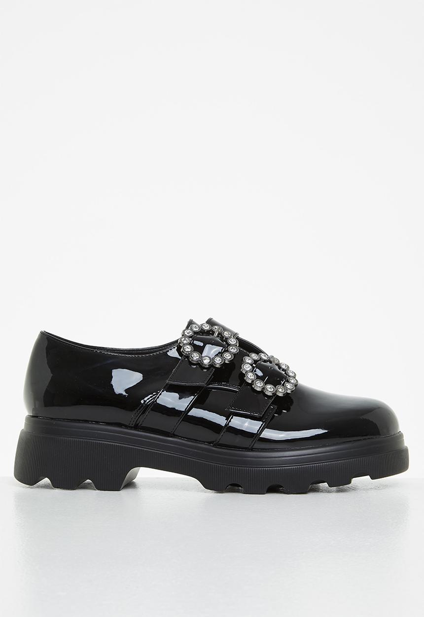 Footwork - Amore chunky monk shoe - black