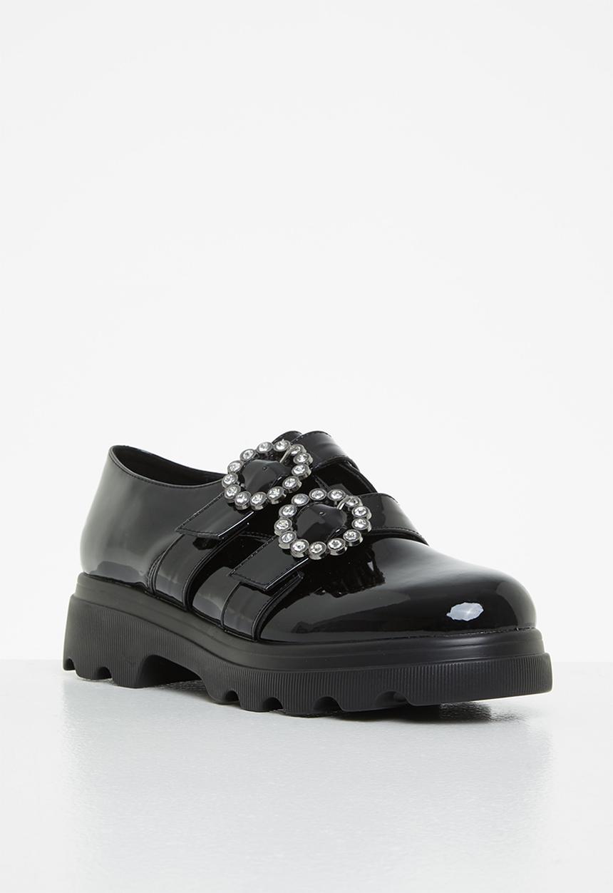 Footwork - Amore chunky monk shoe - black