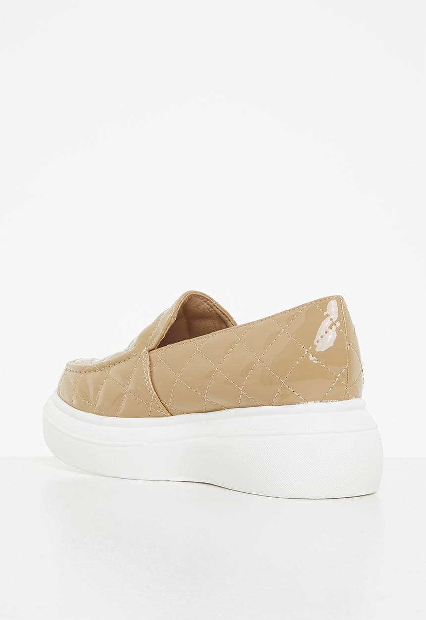 Footwork - Lexy quilted chunky loafer - tan