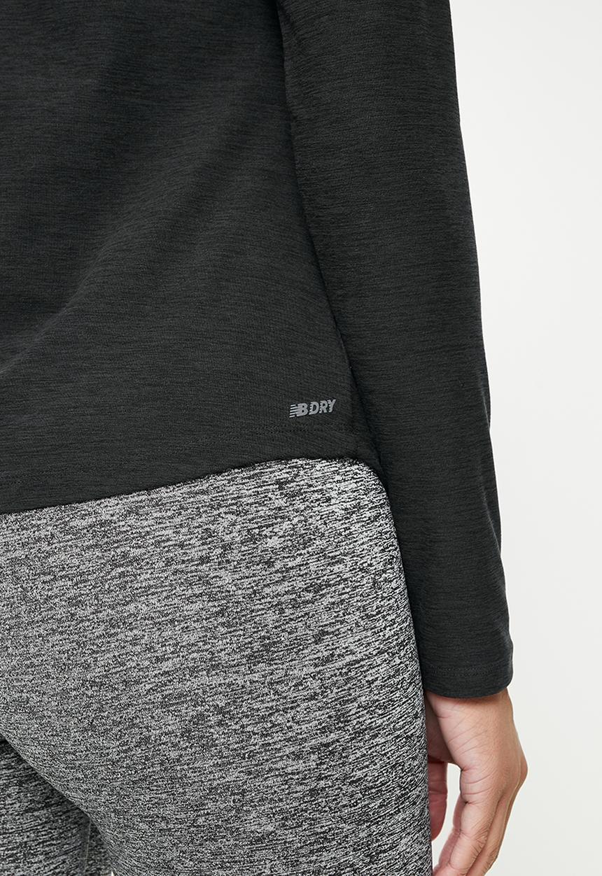 New Balance  - Classic 1/2 zip thru sweat - black