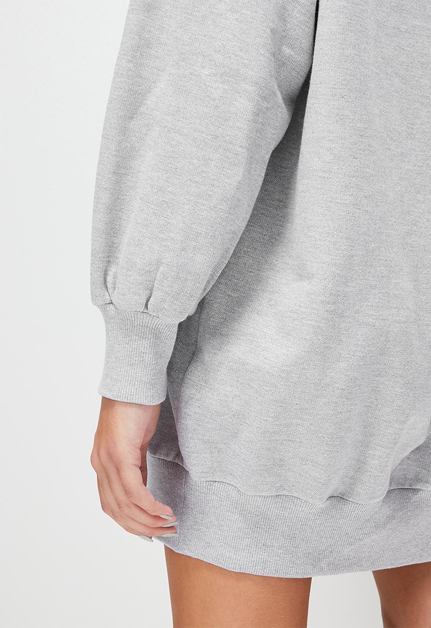 Blake - Hoodie dress - grey melange