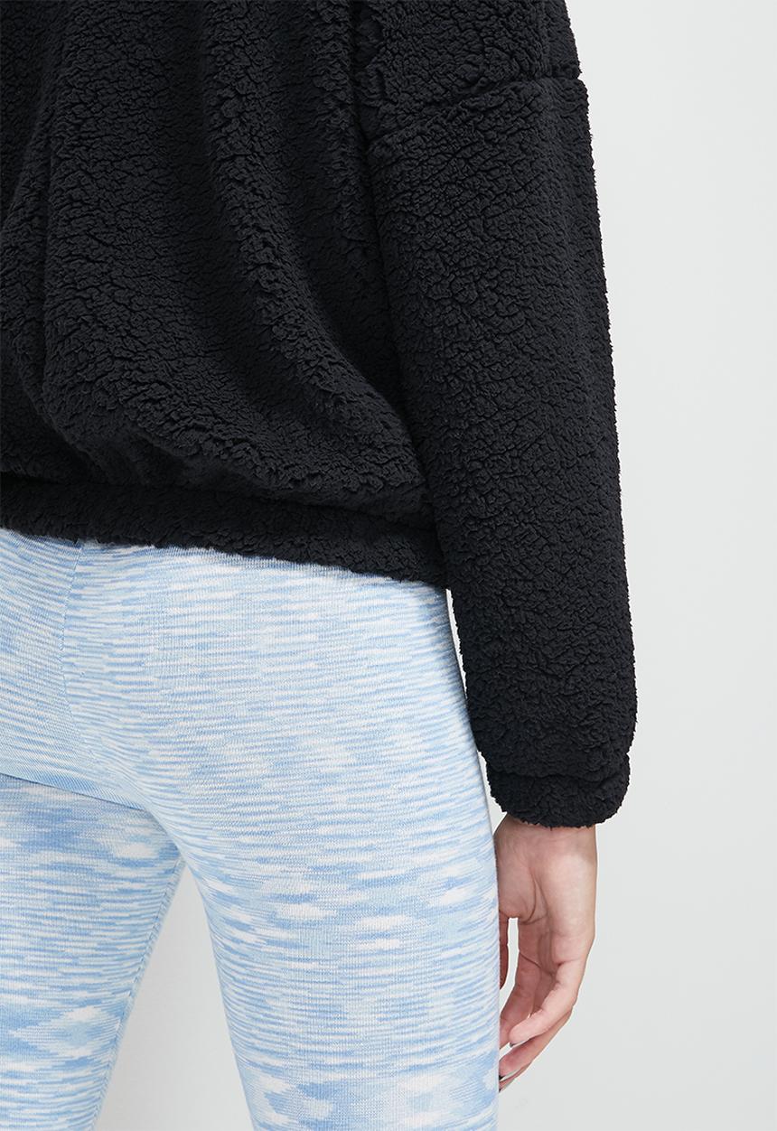 Blake - Textured hoodie - black