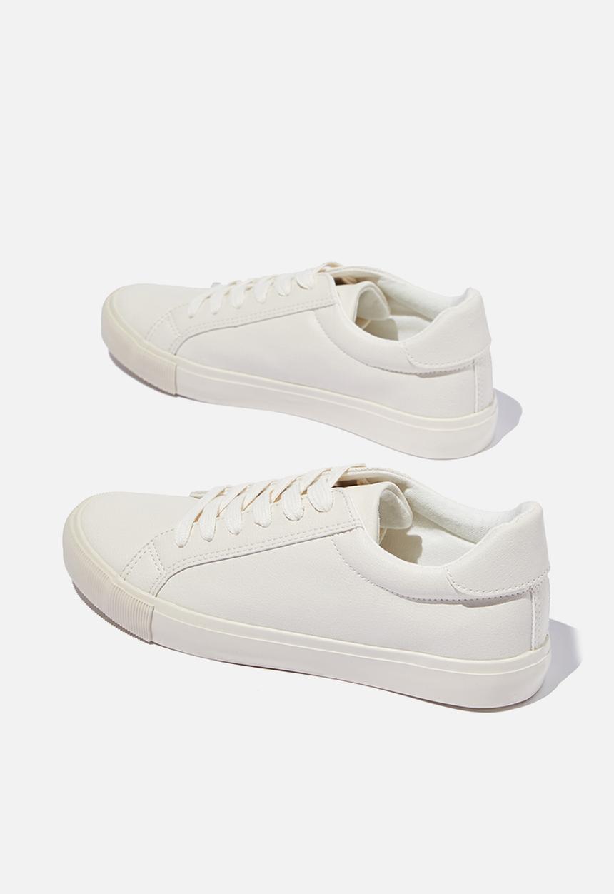 Cotton On - Emily sleek low rise sneaker - ecru sherpa