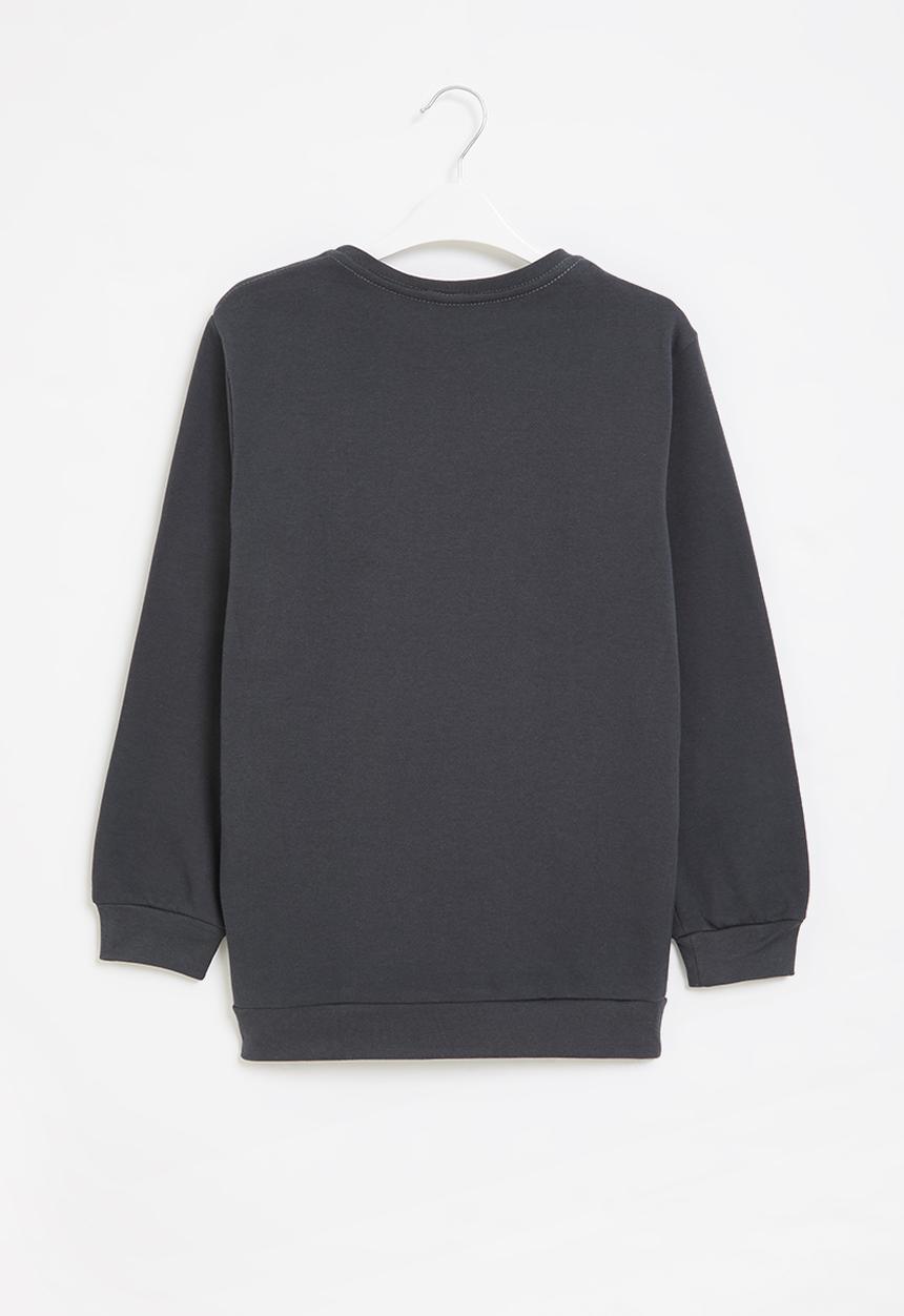 Rebel Republic - Boys crew graphic sweatshirt - charcoal