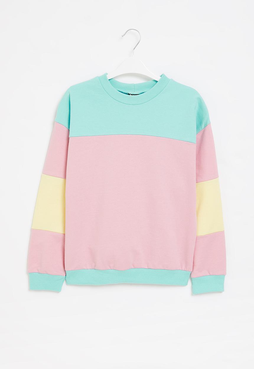 Rebel Republic - Colour block sweat top - multi 