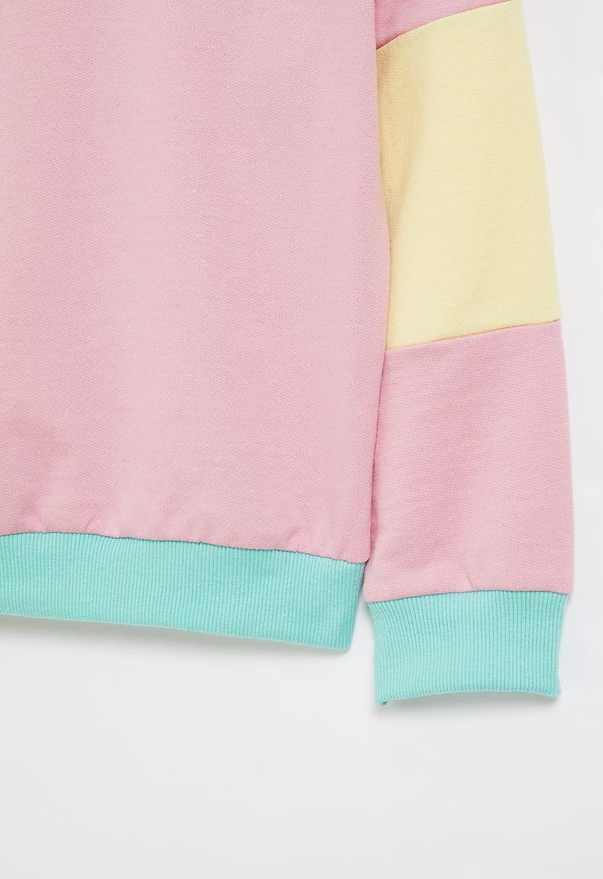 Rebel Republic - Colour block sweat top - multi 