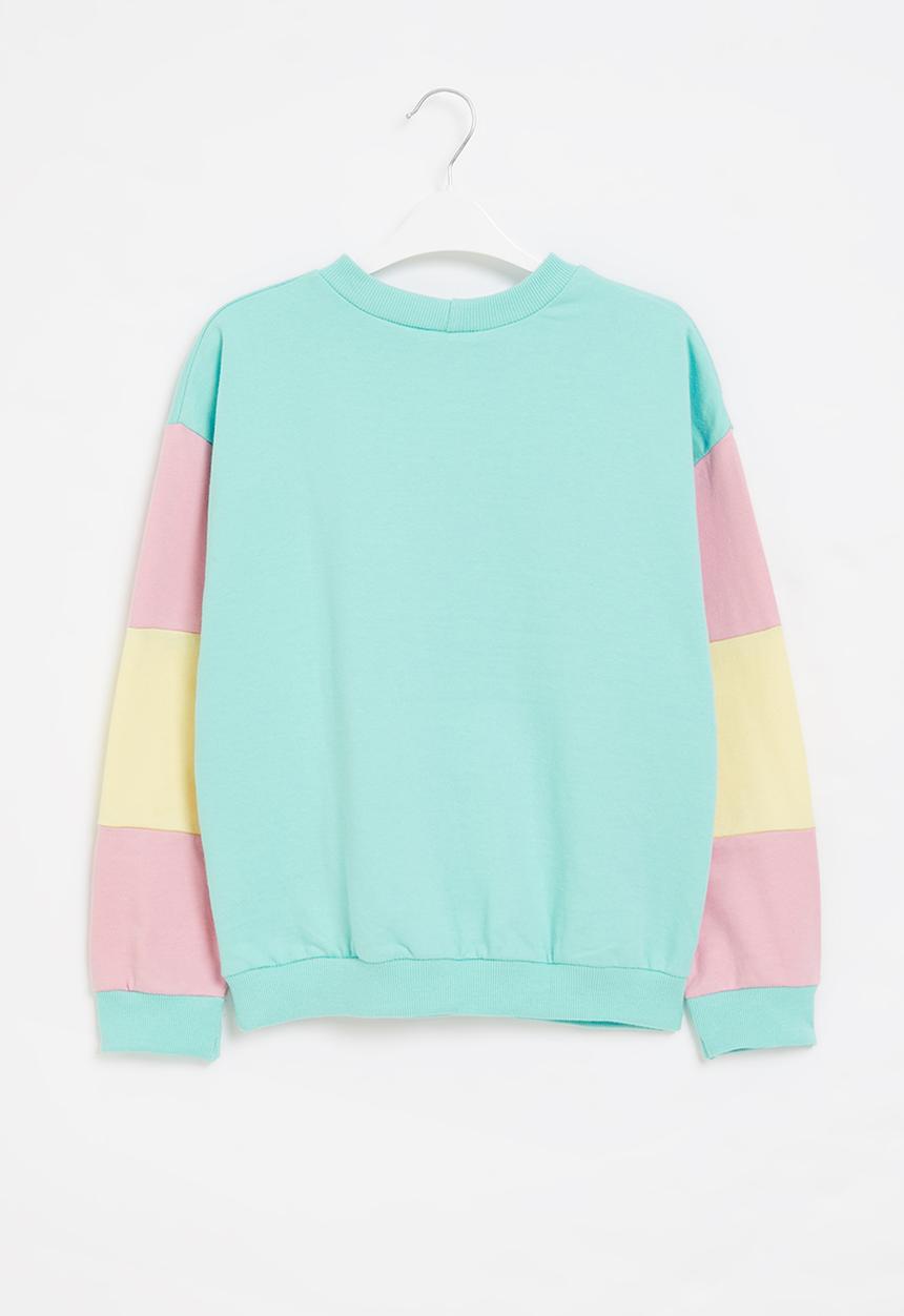Rebel Republic - Colour block sweat top - multi 