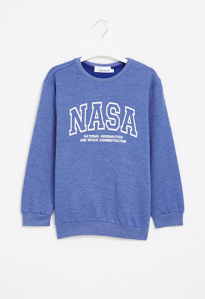 Superbalist - NASA crew graphic sweatshirt - royal melange
