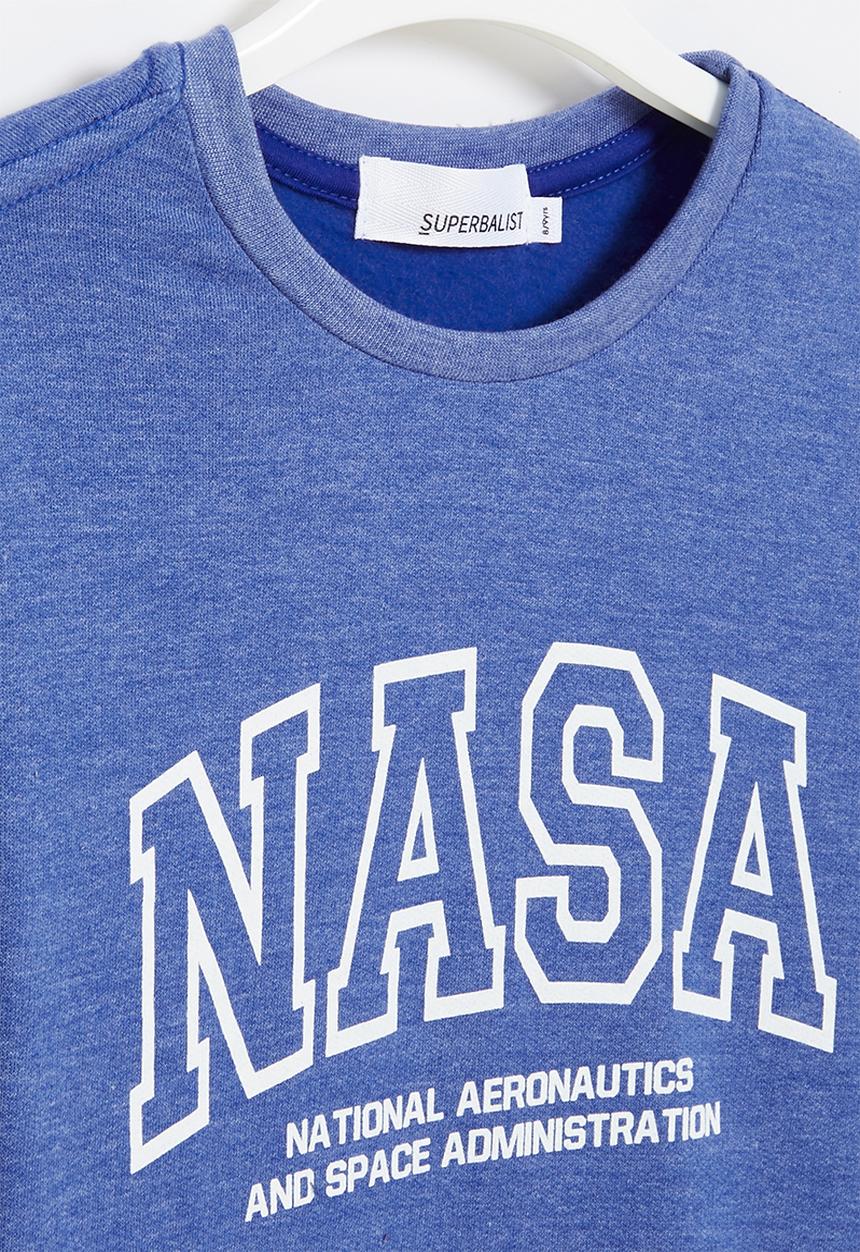 Superbalist - NASA crew graphic sweatshirt - royal melange