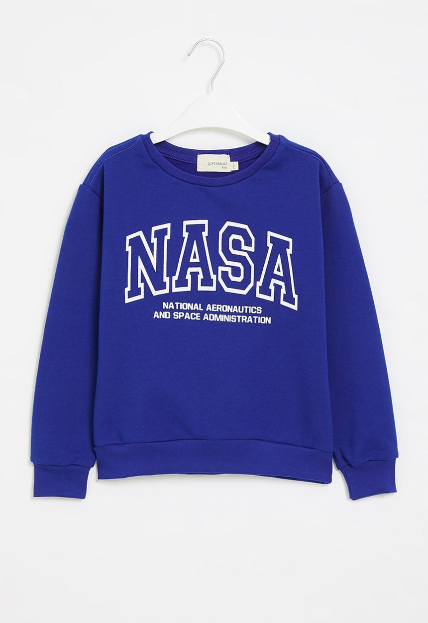 Superbalist Kids - NASA crew sheatshirt - royal blue