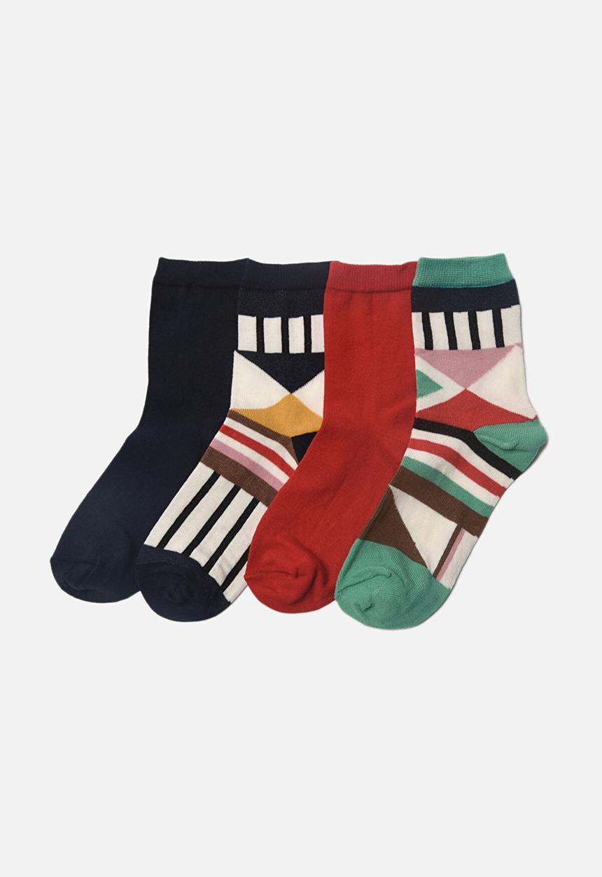 Trendyol - 4-pack multicolored socks - multi