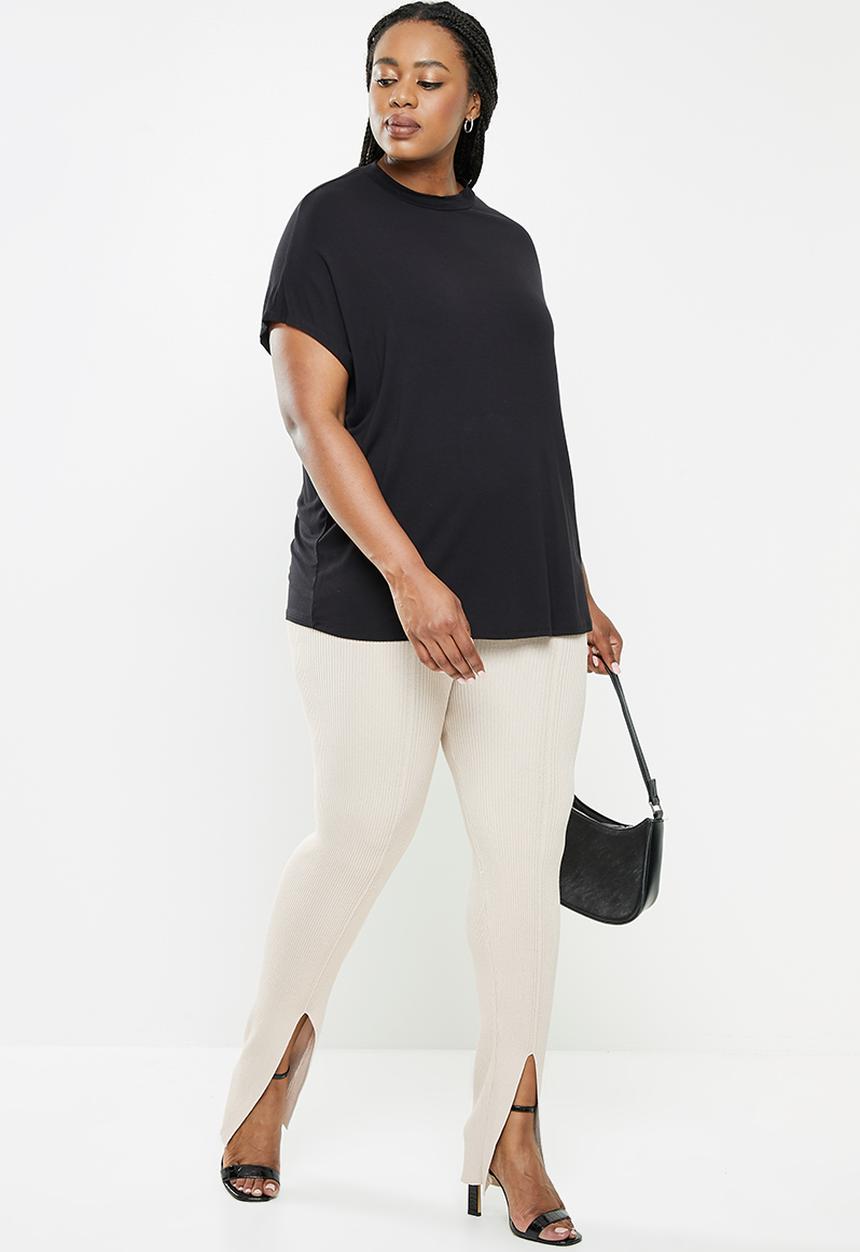 MANGO - Plus trousers orhun - light pastel grey