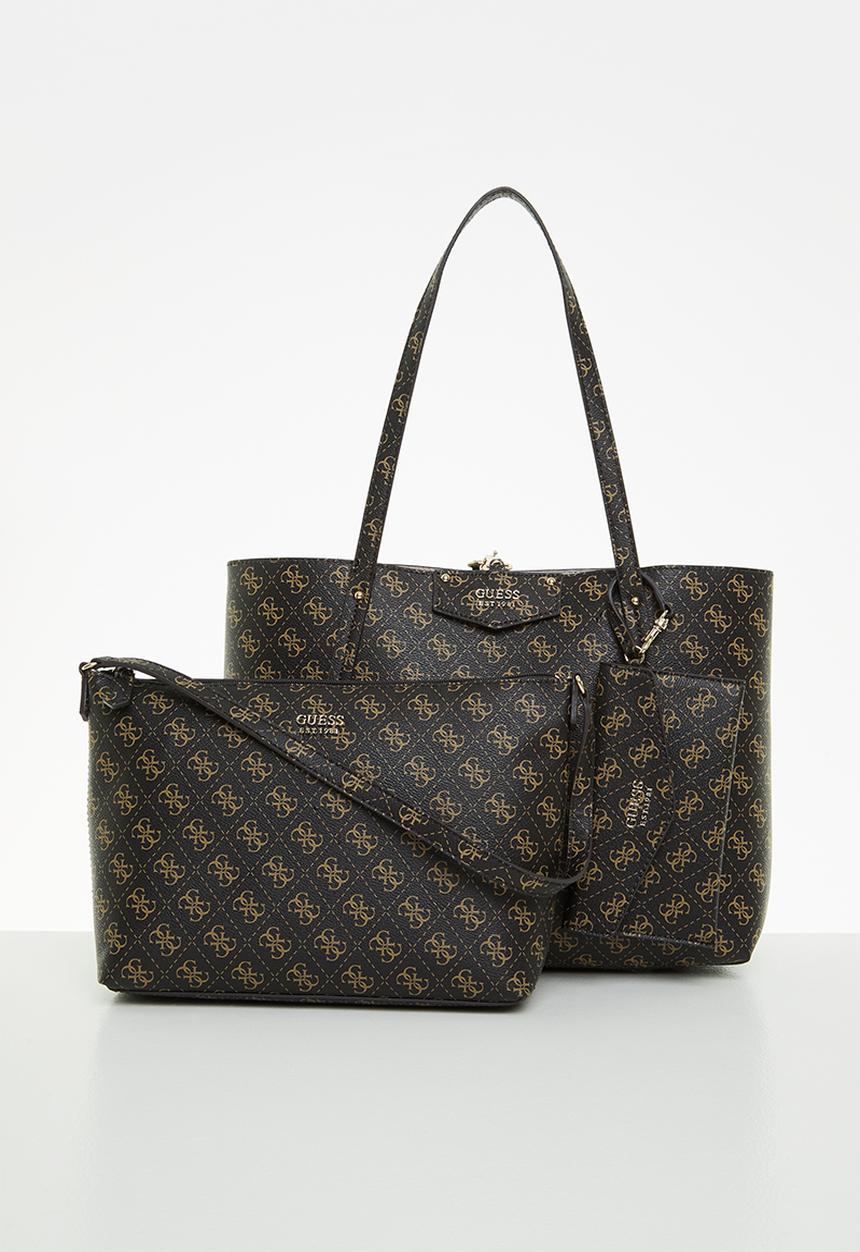 GUESS - Eco brenton tote - brown logo