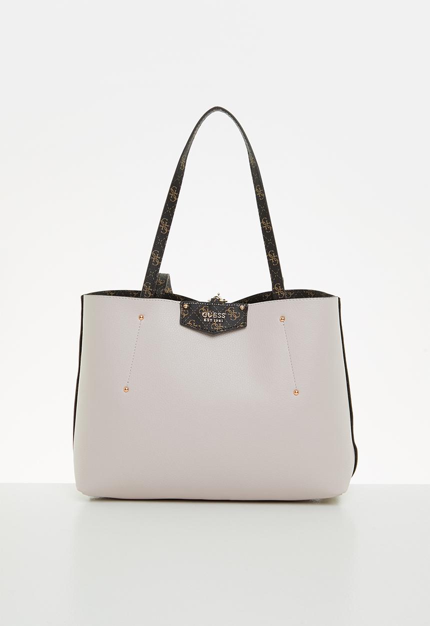 GUESS - Eco brenton tote - brown logo