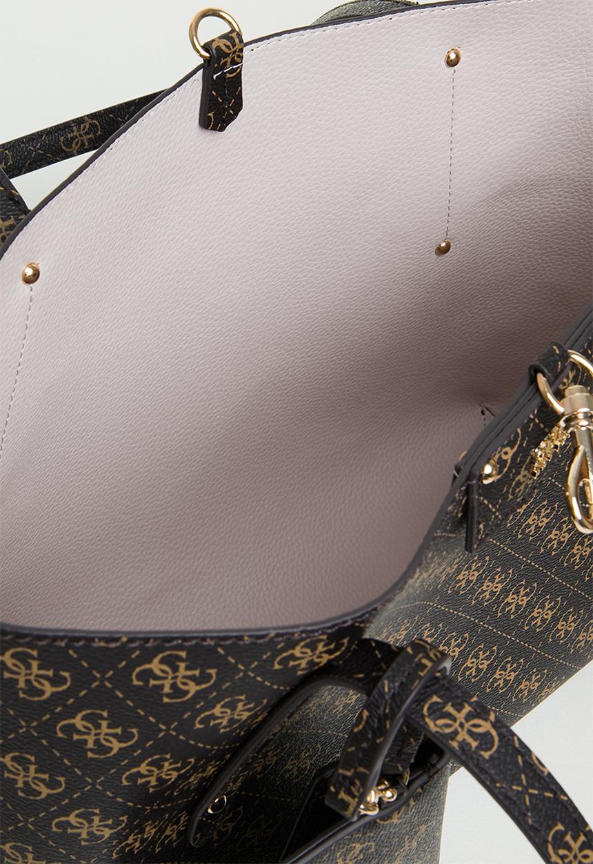 GUESS - Eco brenton tote - brown logo