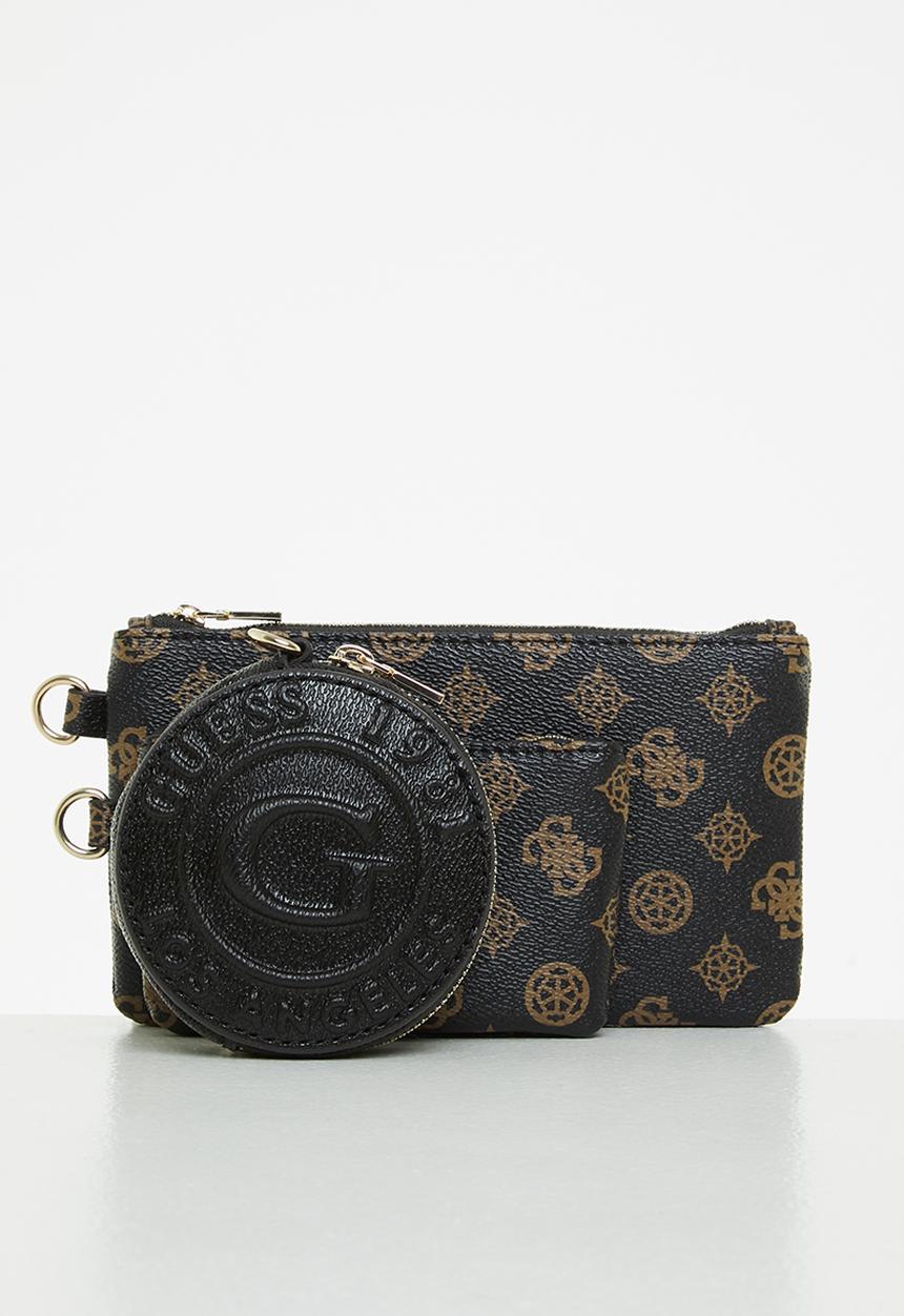 GUESS - Jody trio zip set - mocha logo multi