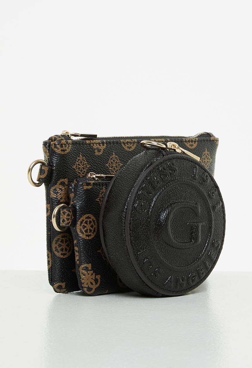 GUESS - Jody trio zip set - mocha logo multi