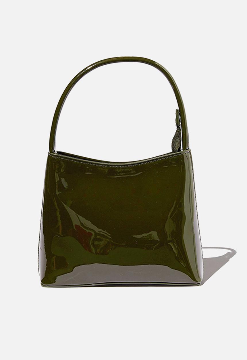 Rubi - Elke cross body bag - dark khaki patent