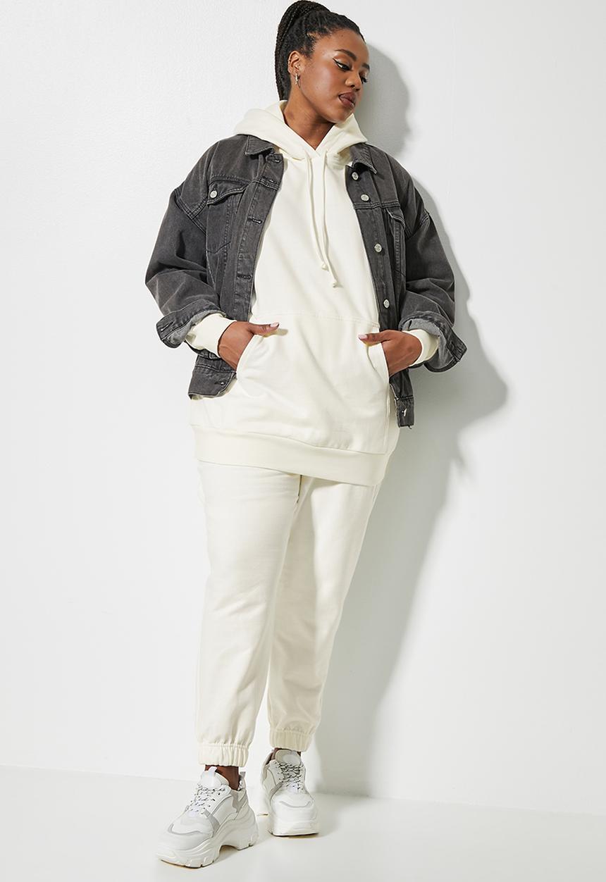 Superbalist - Longline hoodie - ecru
