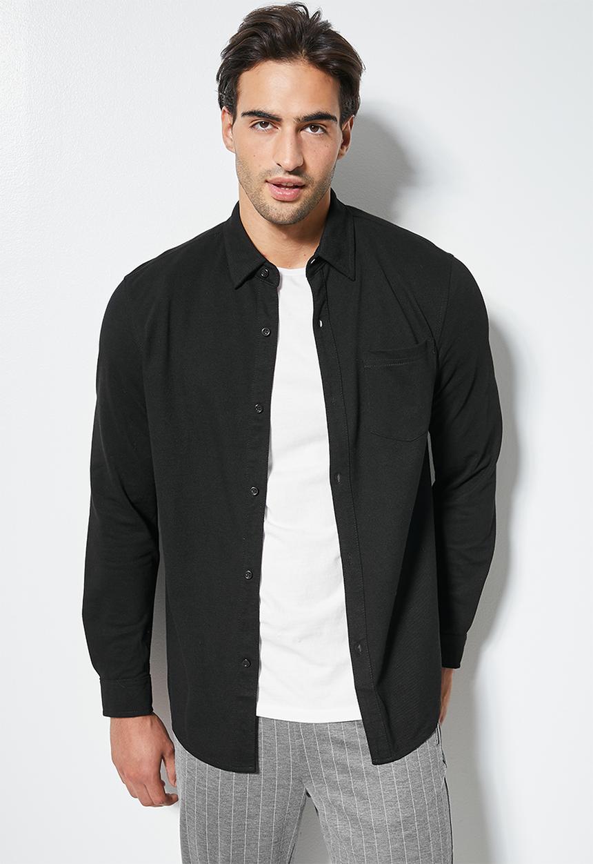 Superbalist - Barber regular fit knit shirt -  black
