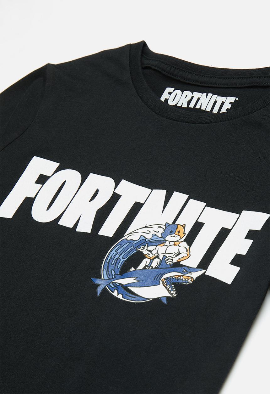 Rebel Republic - Fortnite hang ten T-shirt - black