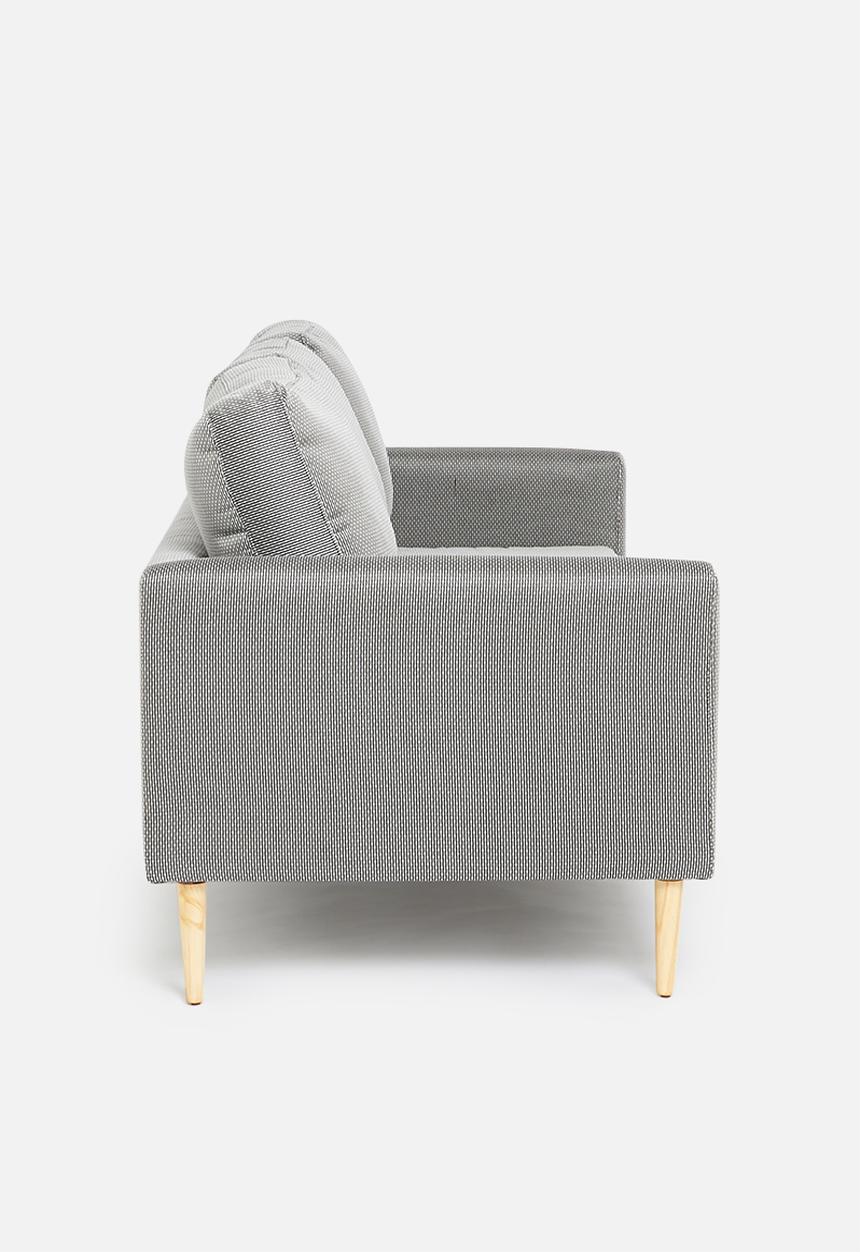 Sixth Floor - Soma 3 seater - black and white
