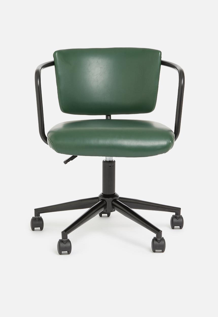 Sixth Floor - Seattle office chair PU - bottle green