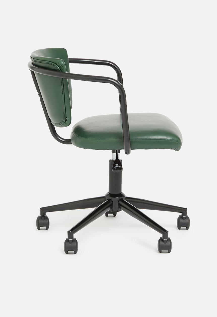 Sixth Floor - Seattle office chair PU - bottle green