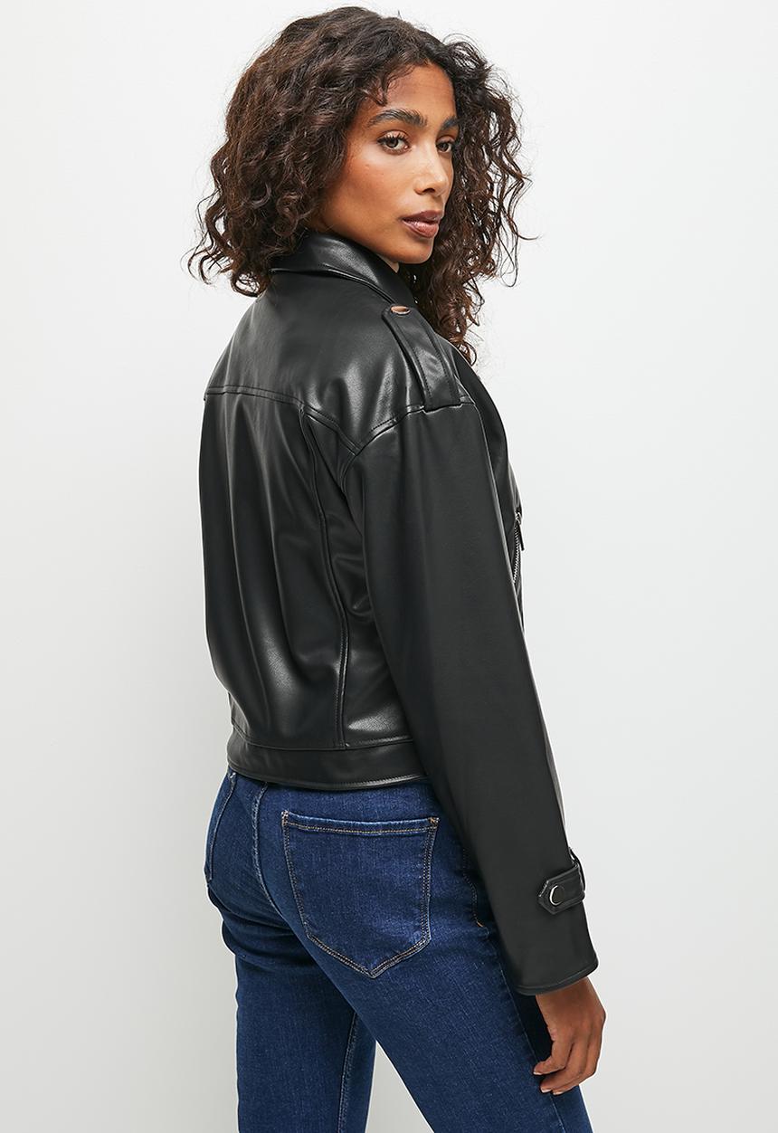 edit - Pu biker - black