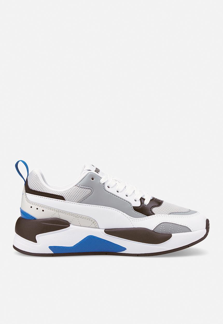 PUMA - X-ray 2 square jr - quarry-puma white-glacier gray-gray violet-puma black
