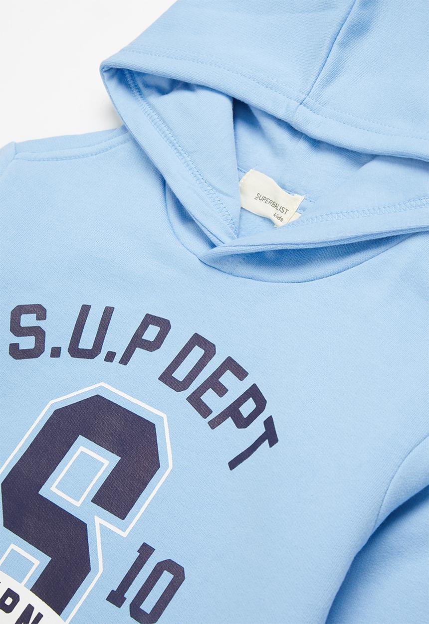 Superbalist Kids - 2 Pack graphic hooded sweatshirt - grey & light blue