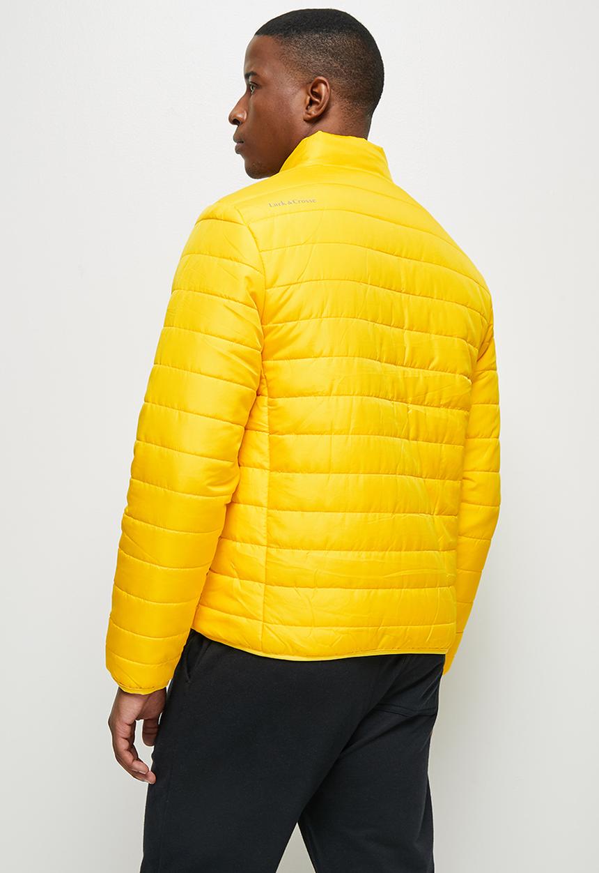 Lark & Crosse - Ascend funnel neck puffer jacket - yellow