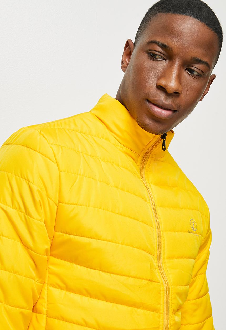 Lark & Crosse - Ascend funnel neck puffer jacket - yellow