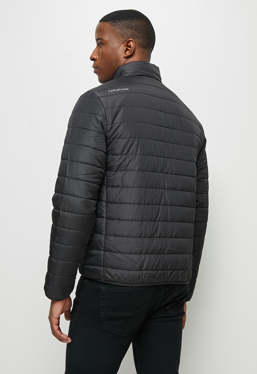 Lark & Crosse - Ascend funnel neck puffer jacket - black