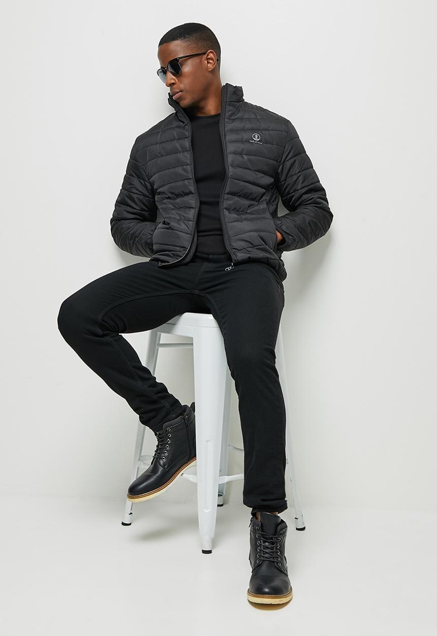 Lark & Crosse - Ascend funnel neck puffer jacket - black
