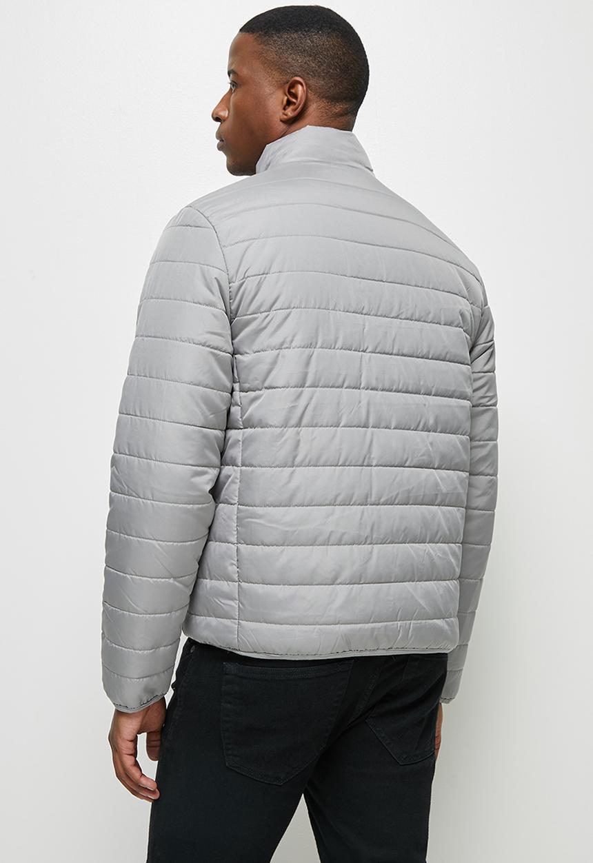 Lark & Crosse - Ascend funnel neck puffer jacket - grey