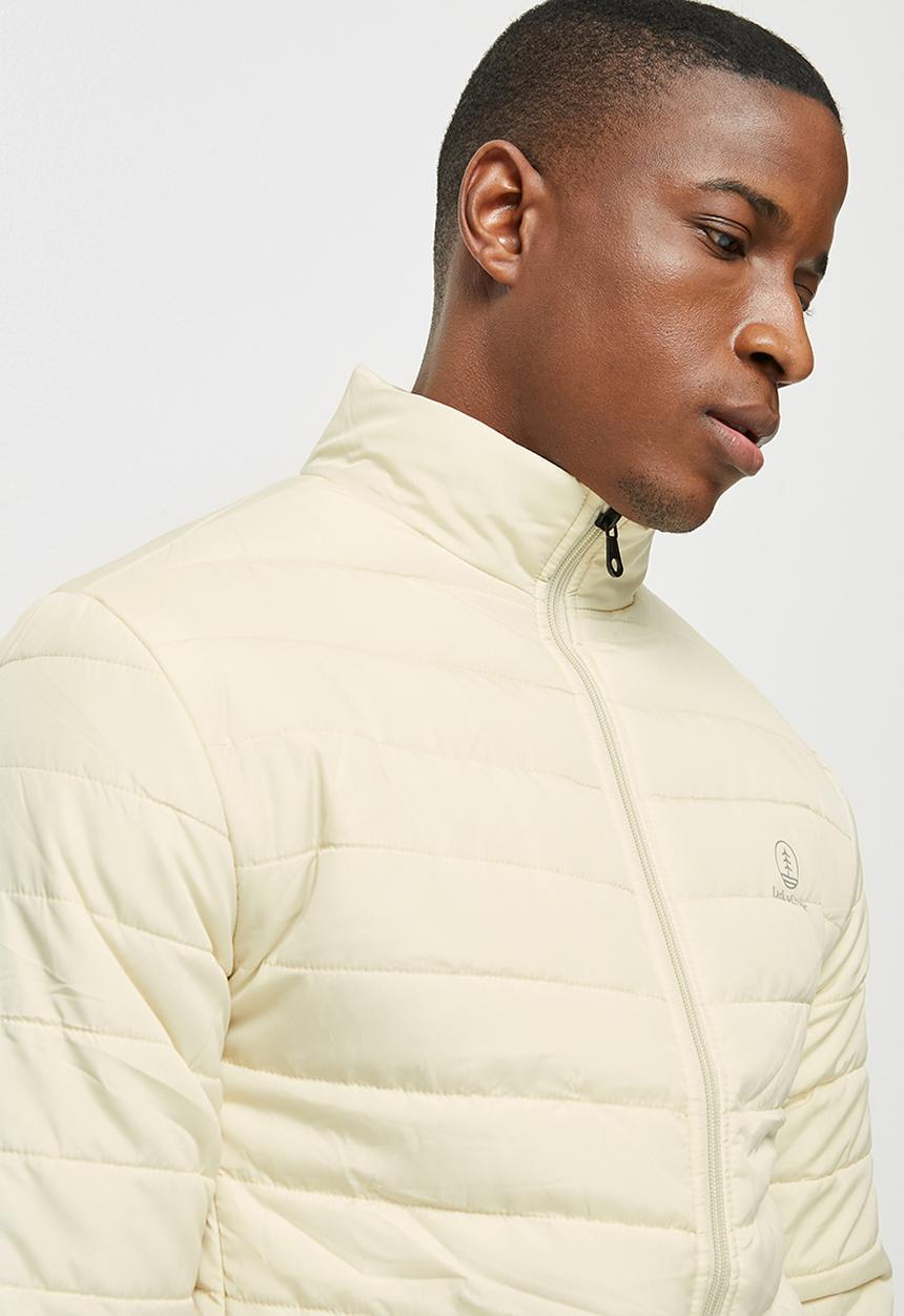 Lark & Crosse - Ascend funnel neck puffer jacket - stone