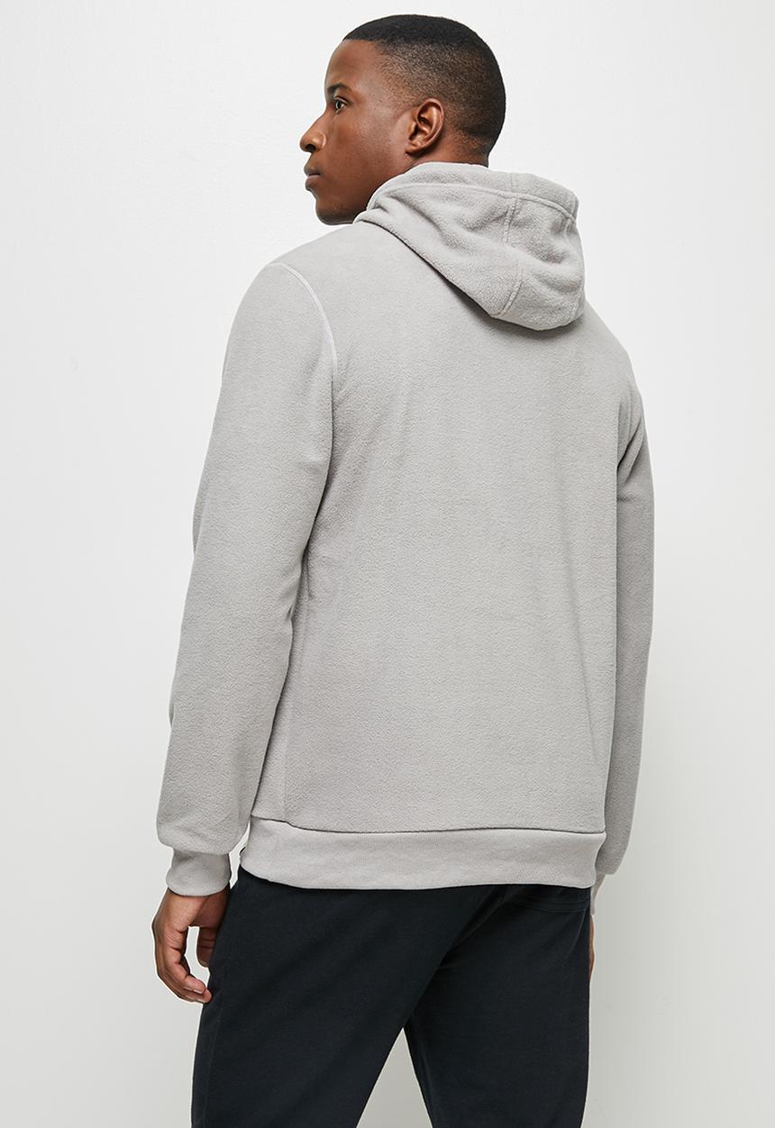 Lark & Crosse - Alv pullover polar fleece hoodie - grey
