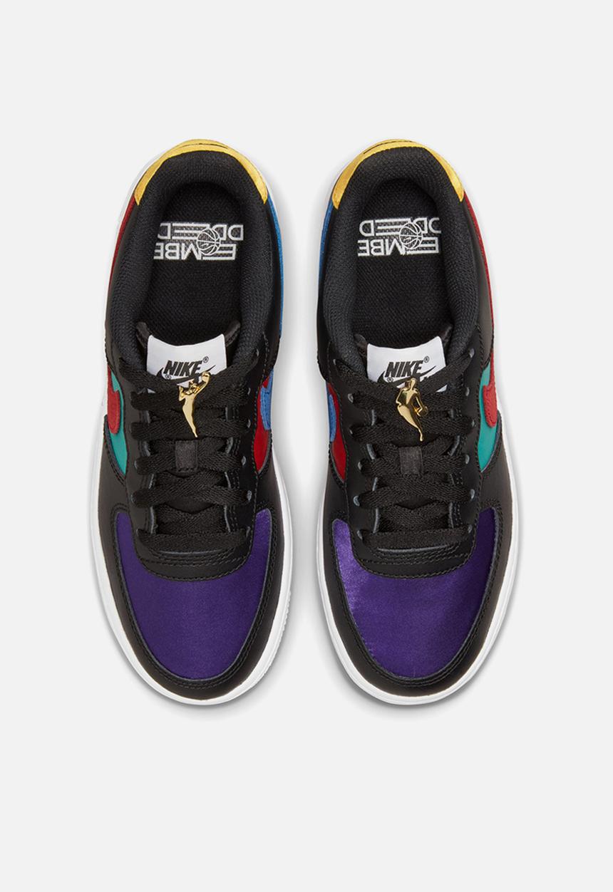 Nike - Nike air force 1 lv8 emb - black, gym red, washed teal & court purple