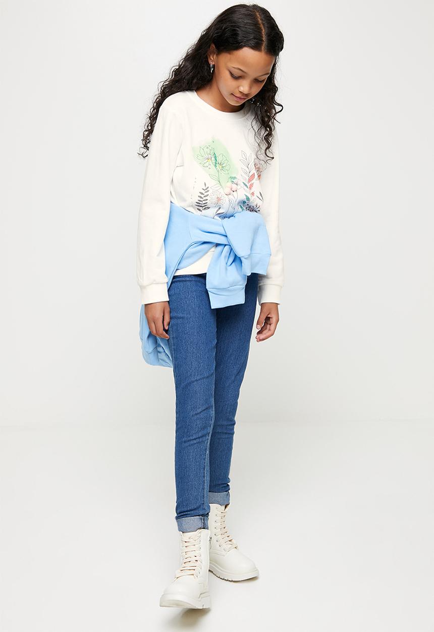 Pop Candy - Girls printed sweatshirt - white